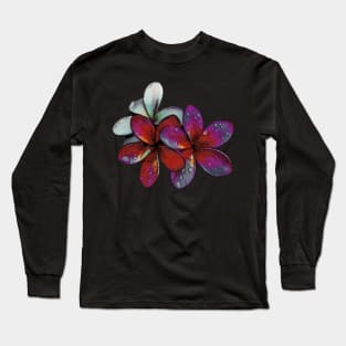 Frangipani raindrops Long Sleeve T-Shirt